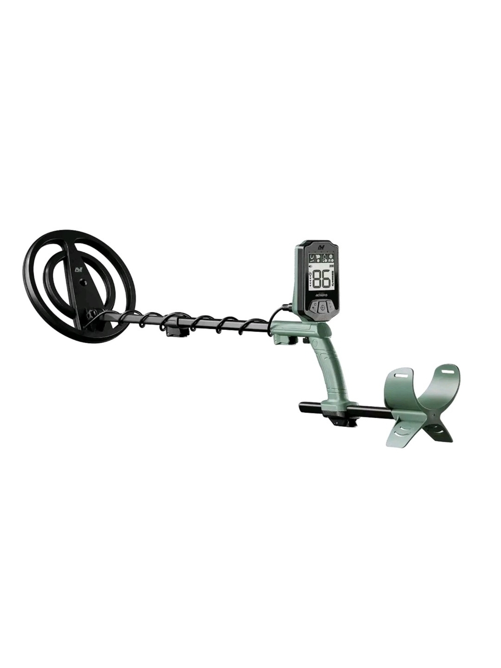 Metal Detector - Green Handheld Search Coil Detector